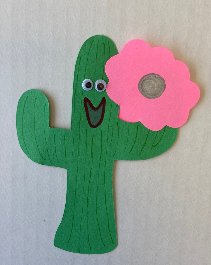 Small Single Color Cut-Out Cactus - 8