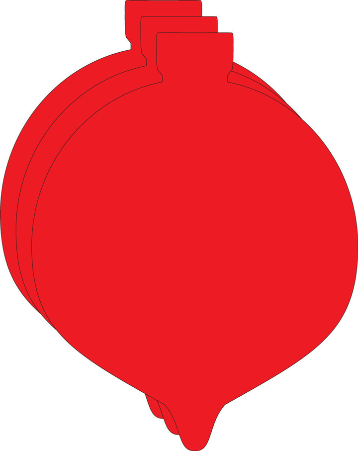 Small Single Color Cut-Out Ornament