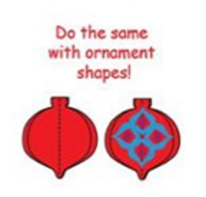 Small Single Color Cut-Out Ornament - 2