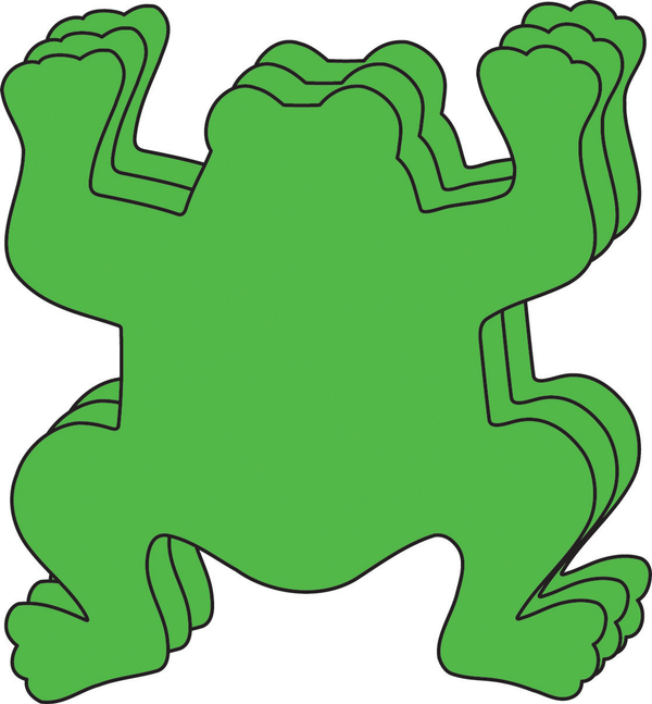 Small Single Color Cut-Out Frog