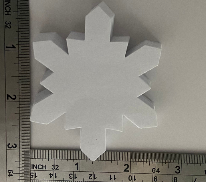 Small Single Color Cut-Out Snowflake - 7