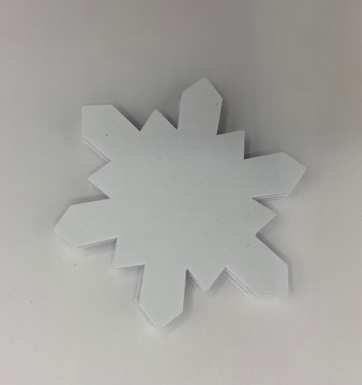 Small Single Color Cut-Out Snowflake - 9