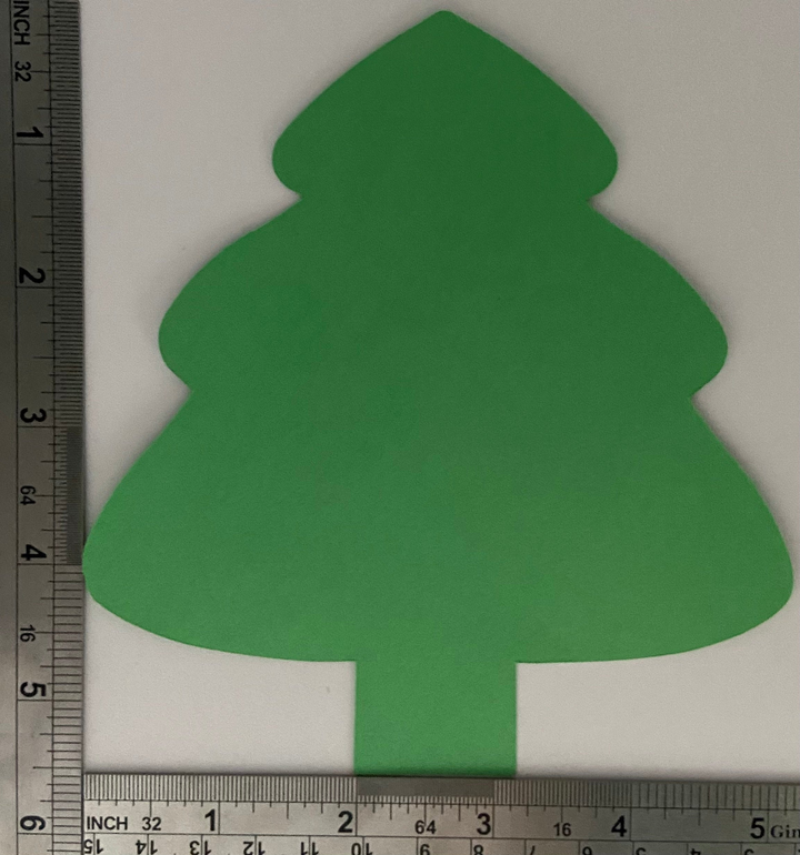 Small Single Color Cut-Out Evergreen - 3