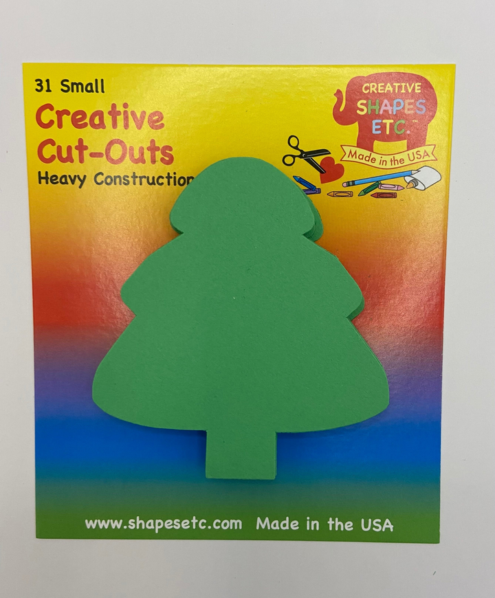 Small Single Color Cut-Out Evergreen - 5