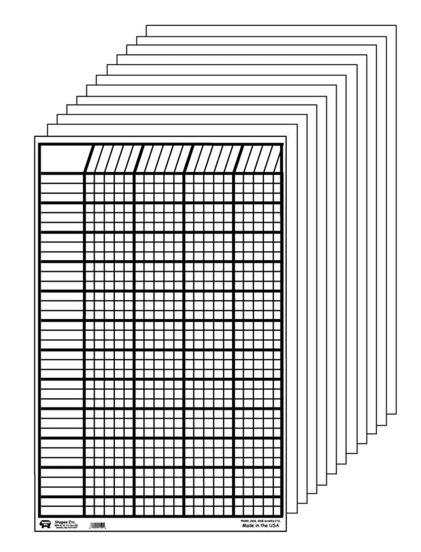 Small Chart Set of White 12