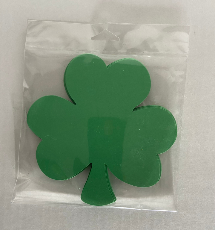 Shamrock Single Color Creative Cut-Outs 3" - 2