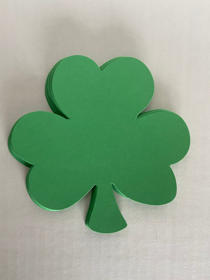 Shamrock Single Color Creative Cut-Outs 3" - 3