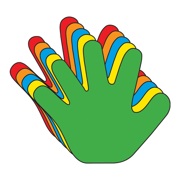 Hand Assorted Colors Creative Cut-Outs