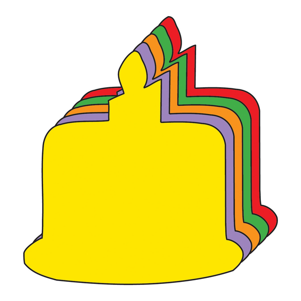 Birthday Cake Assorted Color Creative Cut-Outs 3"