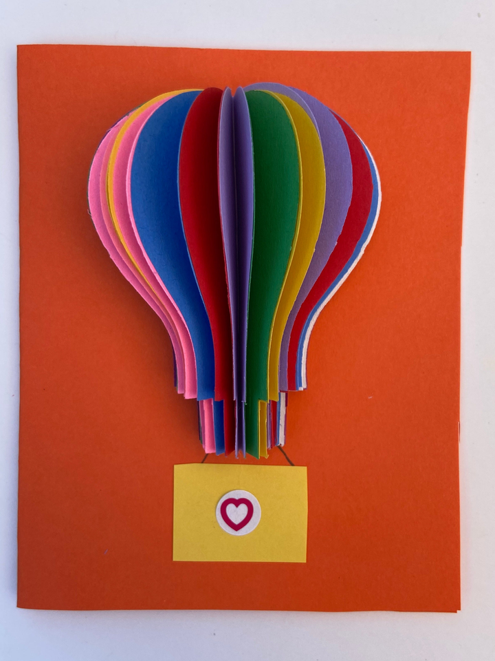 Hot Air Balloon Assorted Color Creative Cut-Outs 3" - 2