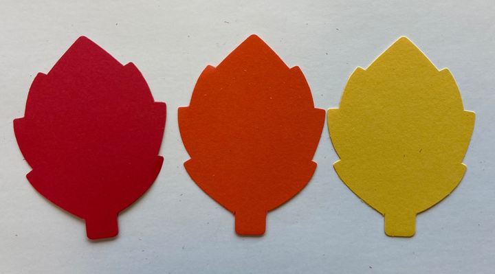 Leaf Tri-Color Creative Cut-Outs 3" - 4