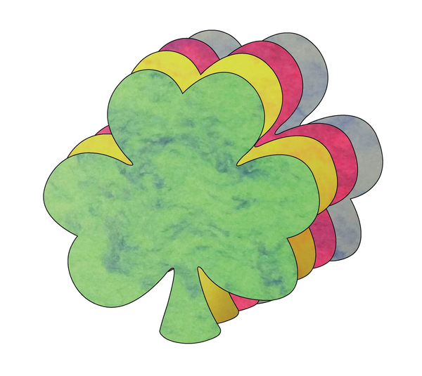 Shamrock Marble Assorted Color Creative Cut-Outs 5.5"