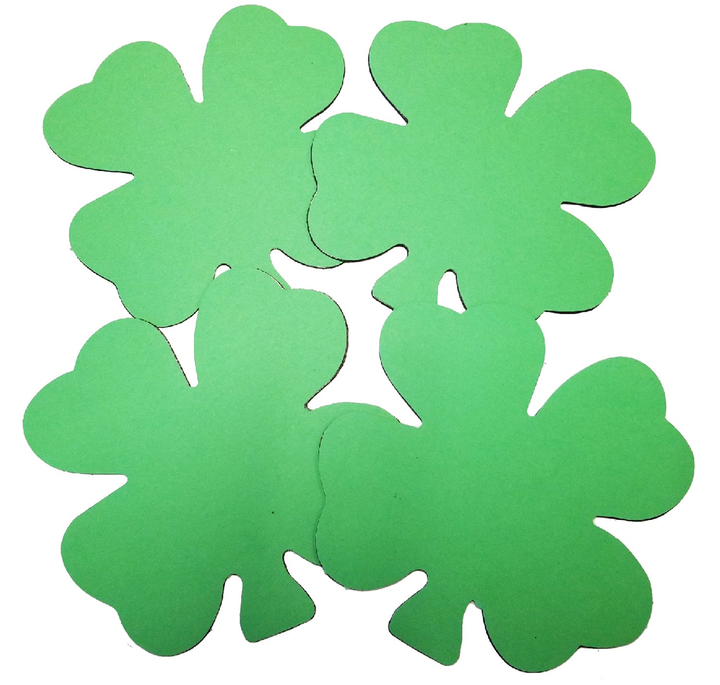 Creative Magnets Large Single Color Four Leaf Clover