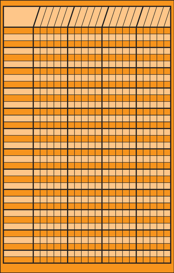 Small Incentive Chart Orange