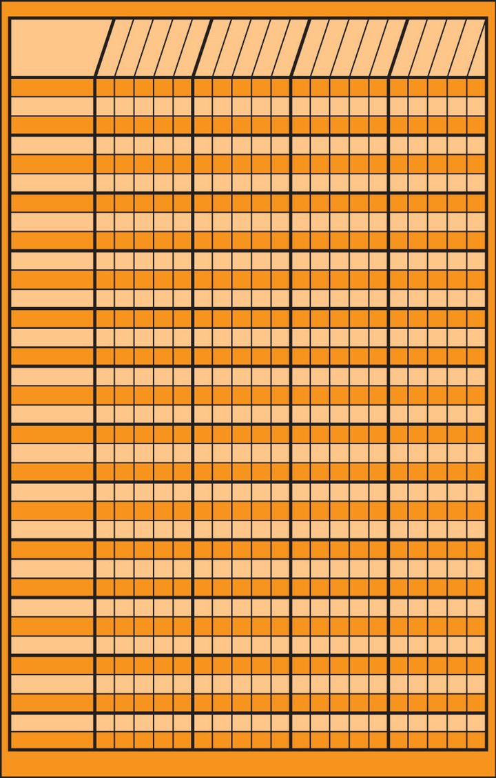 Small Incentive Chart Orange