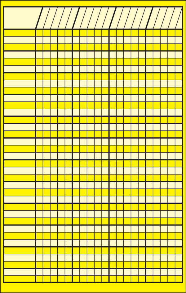 Small Incentive Chart Yellow