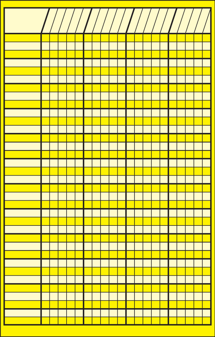 Small Incentive Chart Yellow