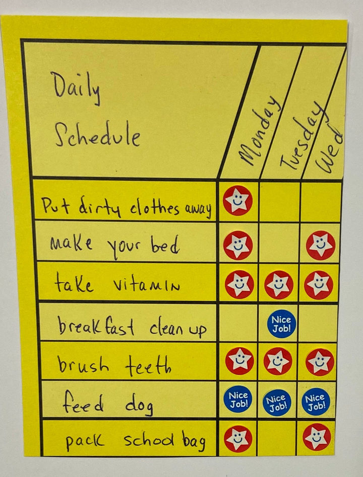 Small Incentive Chart Yellow - 3