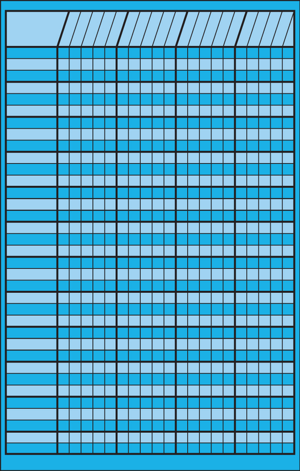 Small Incentive Chart Blue