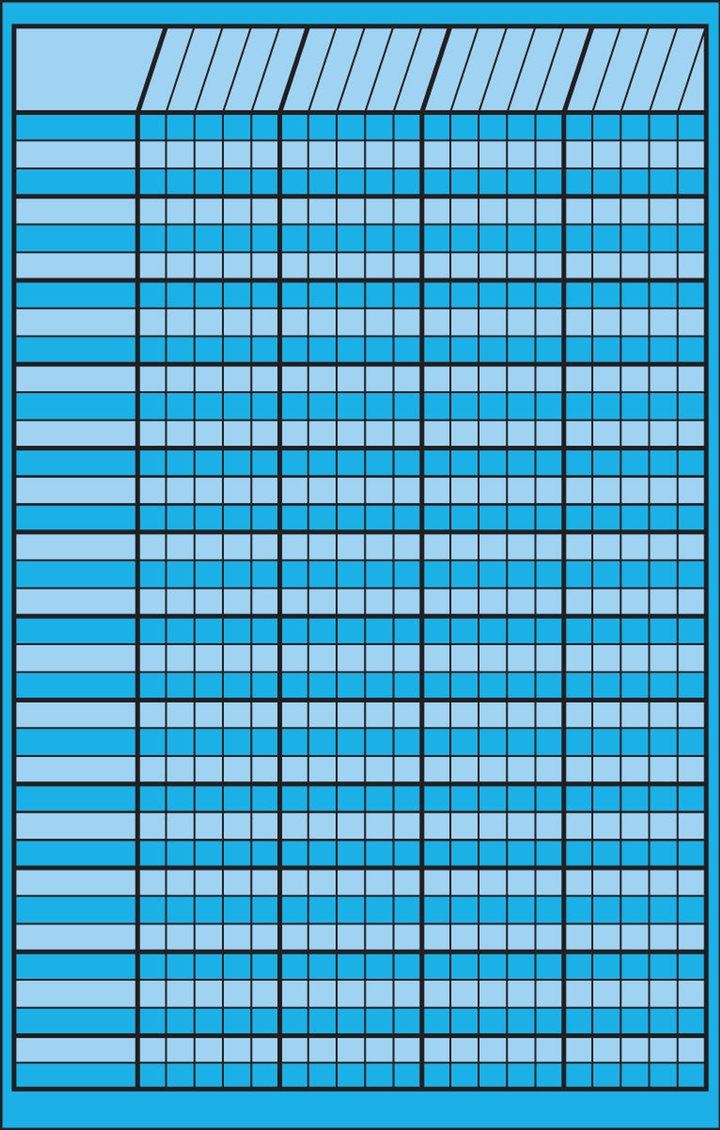 Small Incentive Chart Blue