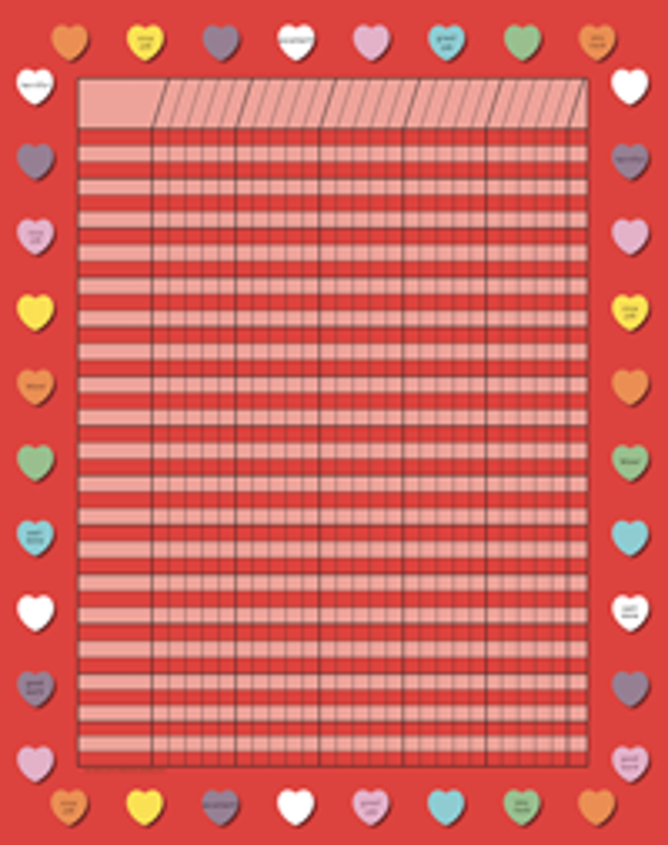 Vertical Incentive Chart Red Heart