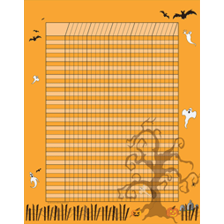 Vertical Incentive Chart Halloween