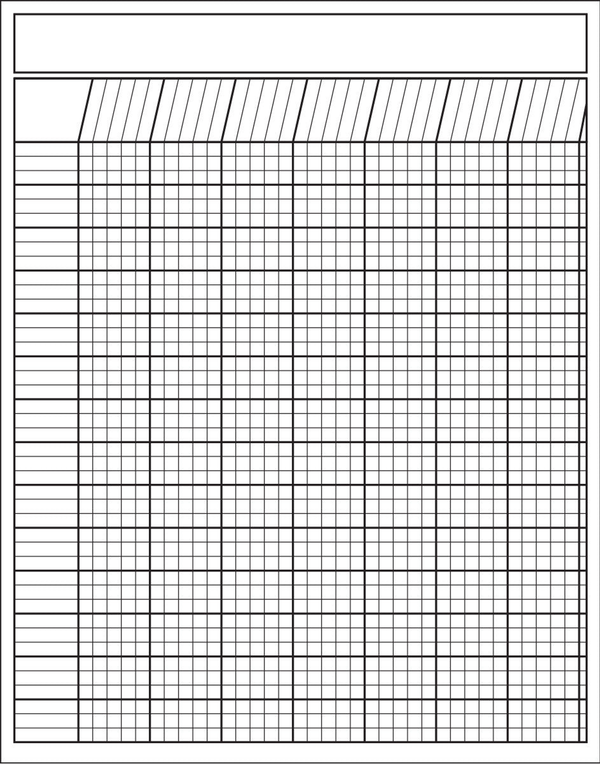 Laminated Incentive Chart Vertical White