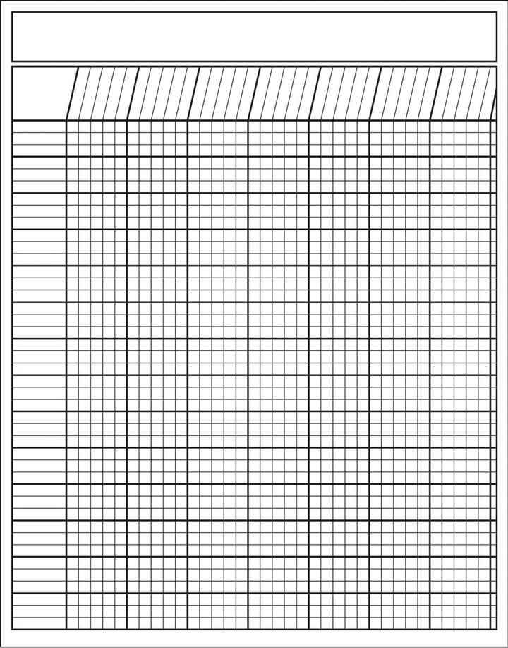 Laminated Incentive Chart Vertical White