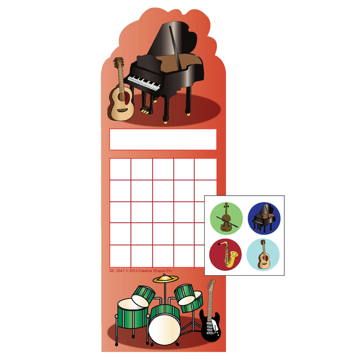 Incentive Sticker Set Musical Instruments