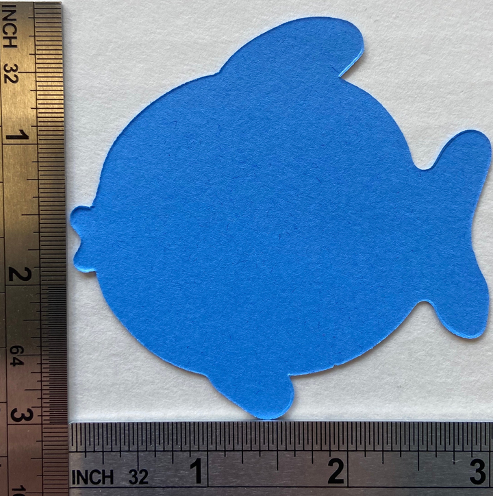 Fish Assorted Color Creative Cut-Outs 3" - 3