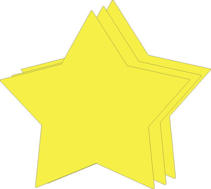 Star Bright Neon Single Color Super Cut-Outs