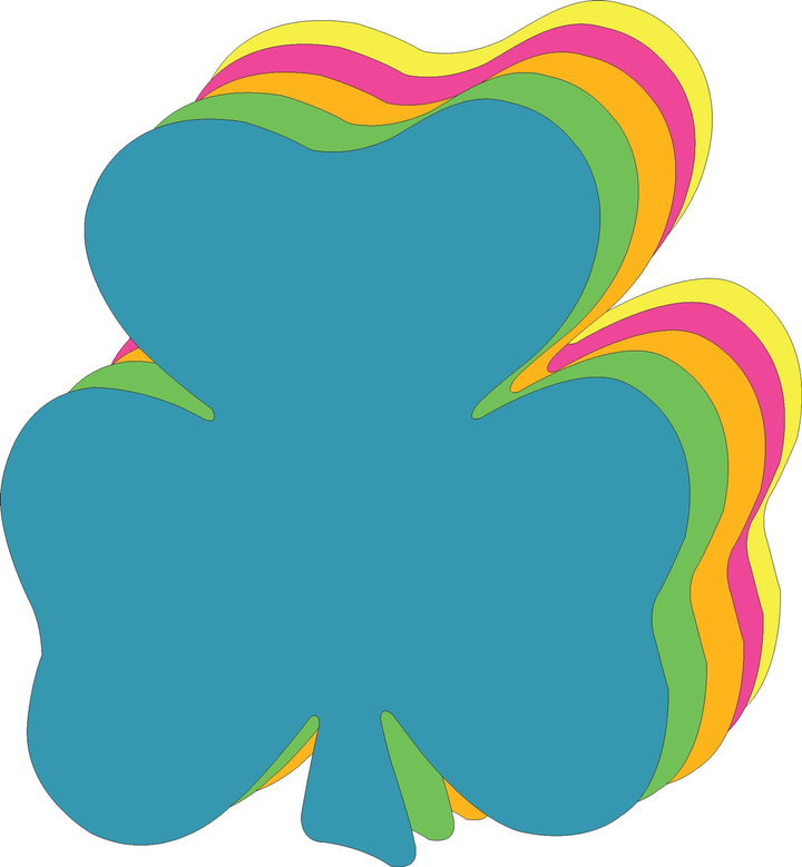 Shamrock Bright Neon Assorted Color Super Cut-Outs