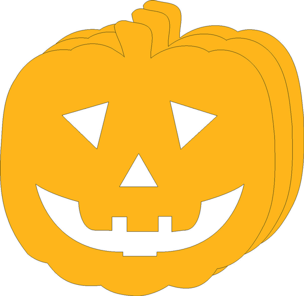 Jack O Lantern Bright Neon Single Color Large Cut-Outs