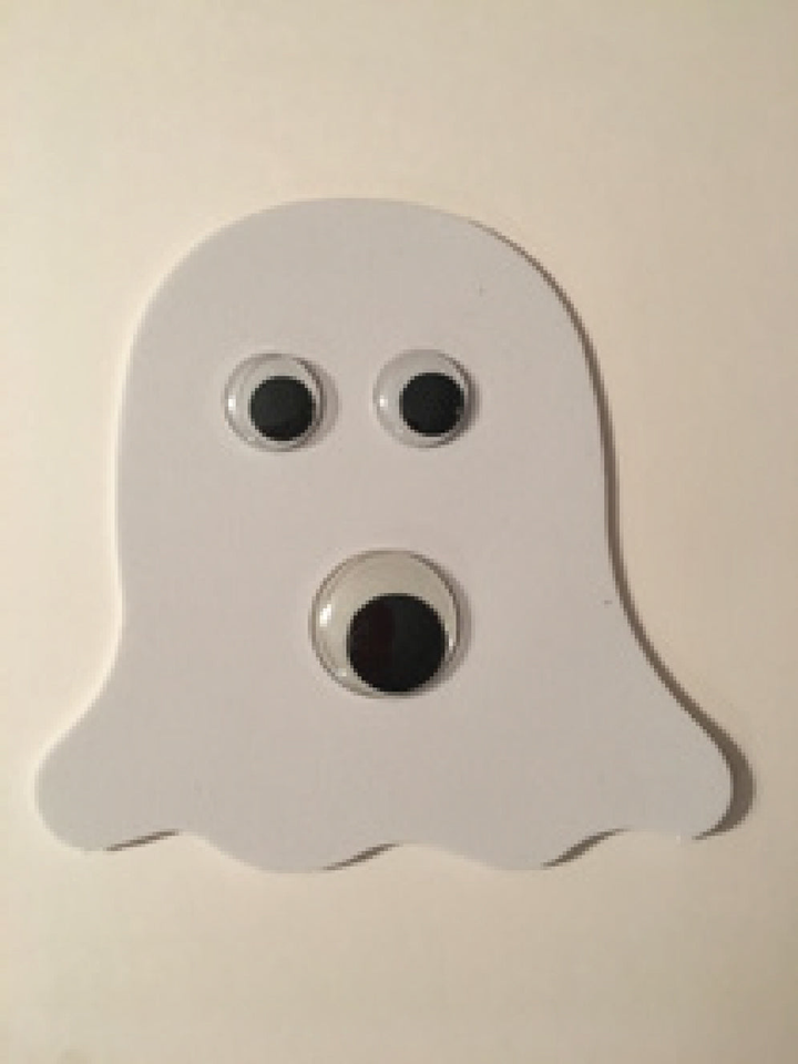 Small Single Color Creative Foam Cut-Outs Ghost - 2