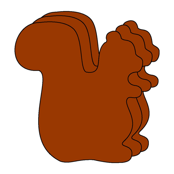 Small Single Color Creative Foam Cut-Outs Squirrel