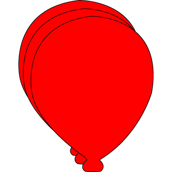 Small Single Color Creative Foam Cut-Outs Balloon