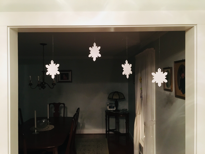 Small Single Color Creative Foam Cut-Outs Snowflake - 2