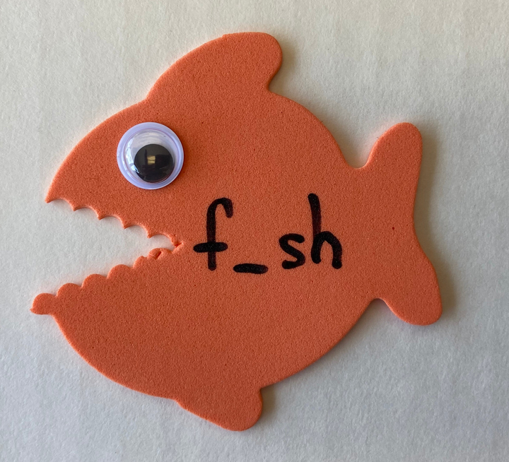 Fish Foam Assorted Color Creative Cut-Outs 3" - 2