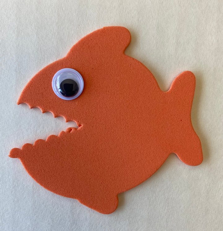 Fish Foam Assorted Color Creative Cut-Outs 3" - 4