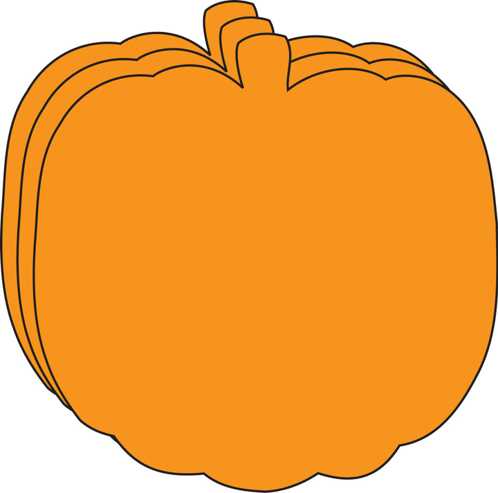 Large Single Color Creative Foam Cut-Outs Pumpkin