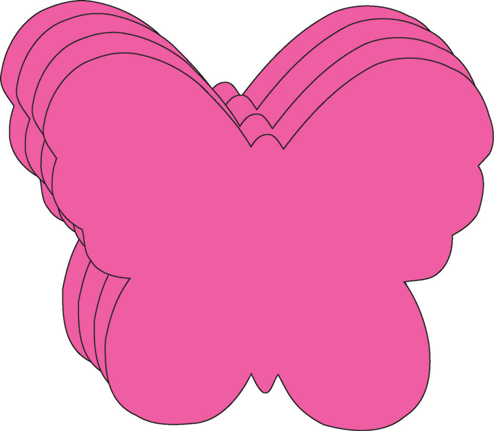 Large Single Color Creative Foam Cut-Outs Butterfly