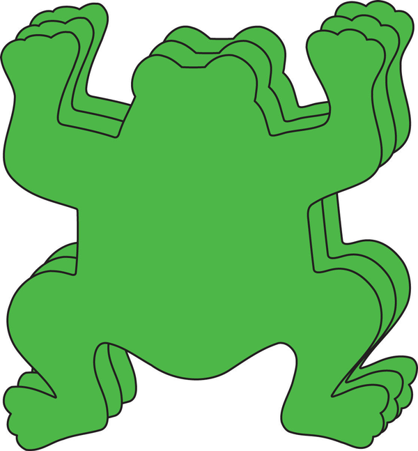 Large Single Color Creative Foam Cut-Outs Frog