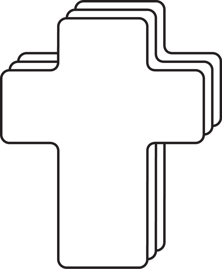 Cross Foam Single Color Creative Cut-Outs 5.5"