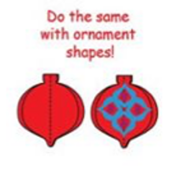 Large Single Color Creative Foam Cut-Outs Ornament - 2