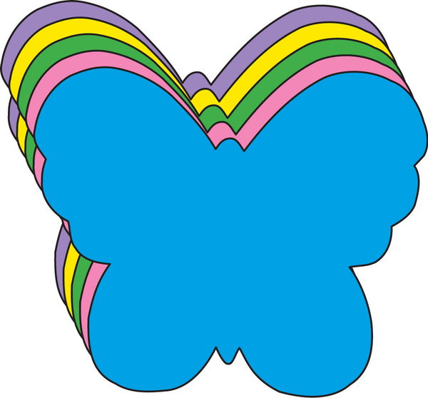 Large Assorted Color Creative Foam Cut-Outs Butterfly