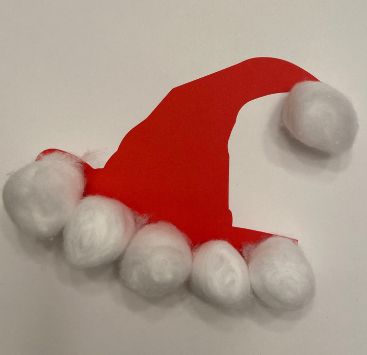 Small Single Color Creative Foam Cut-Outs Santa Hat - 2