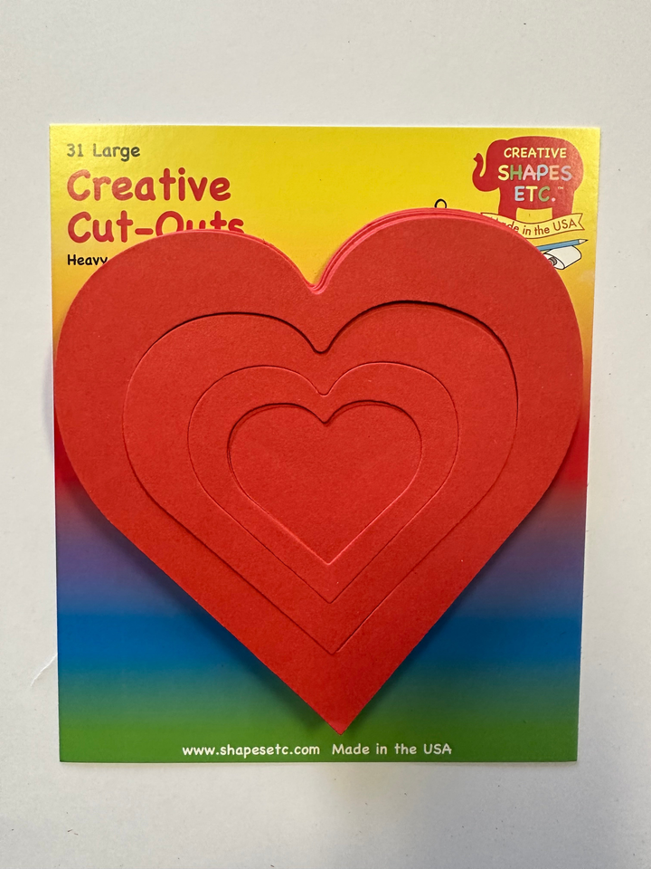 Growing Heart Large Single Color Cut-Out - 2