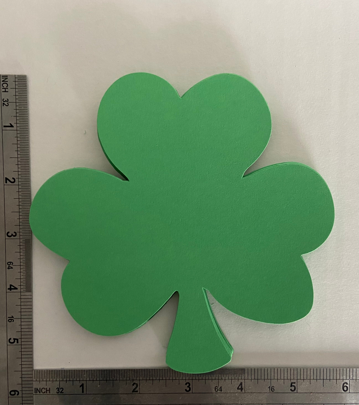 Shamrock Single Color Creative Cut-Outs 5.5" - 2