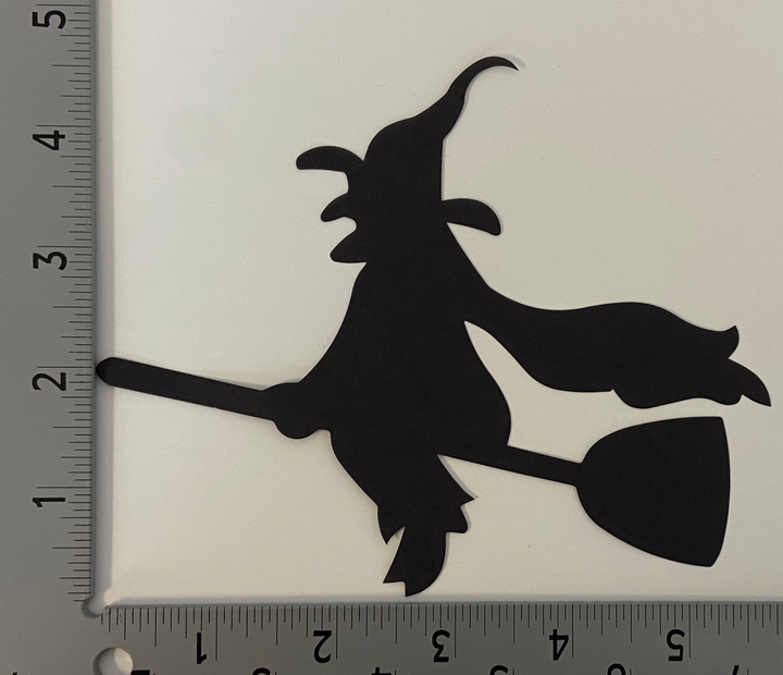 Large Single Color Cut-Out Witch - 3