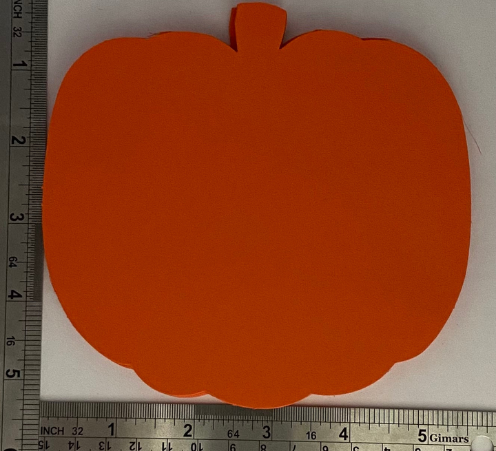 Large Single Color Cut-Out Orange Pumpkin - 9